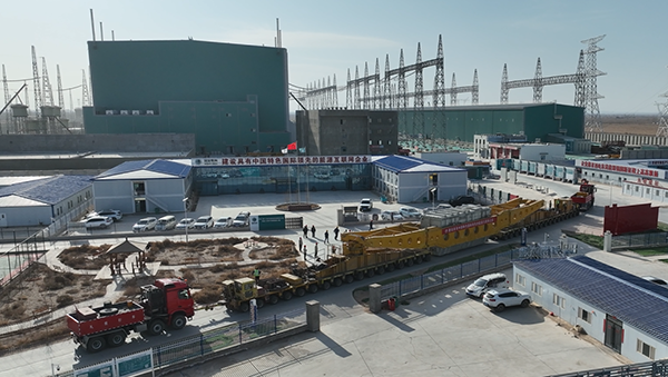 央视报道:陇电入浙工程首台换流变压器运抵甘肃武威